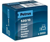 GRAPAS CLAVADORA 530/10 C/5000 UN | 1 UNIDADES | (PETRUS)